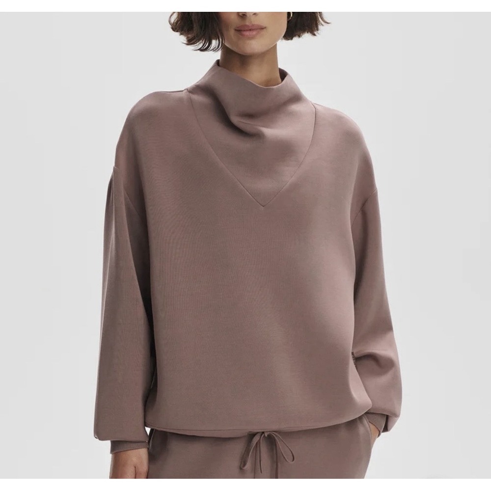Varley Betsy Sweat High Neck Sweatshirt Women's Size XS Antler Mauve Oversized